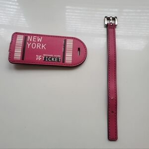 Leather Michael Korsa Luggage Tag